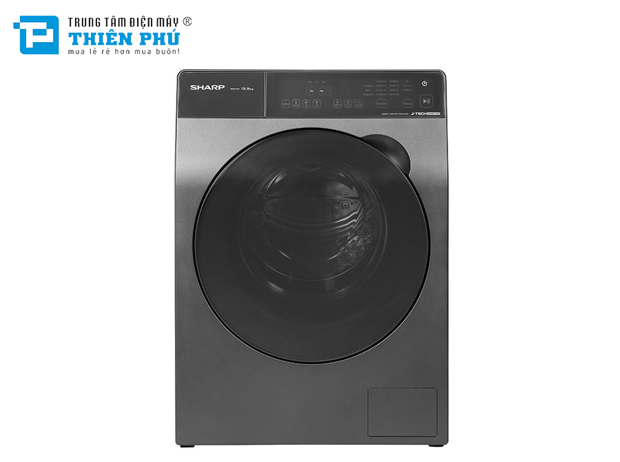 Máy giặt Sharp ES-FK1054PV-S 10.5kg cửa ngang J-Tech Inverter